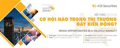 Hội thảo “Cơ hội nào trong thị trường đầy biến động?”