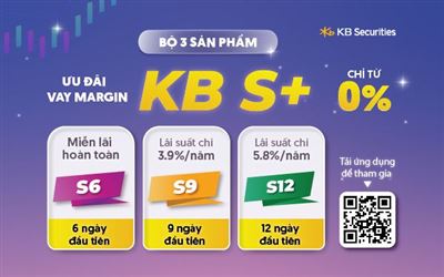 KBSV ra mắt bộ 3 sản phẩm ưu đãi vay margin KB S+