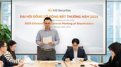 Chứng khoán KB Việt Nam bầu bổ sung thành viên Hội đồng quản trị
