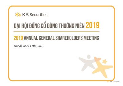 Đại hội Cổ đông thường niên năm 2019 