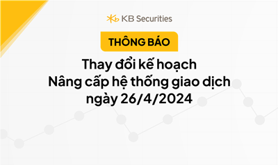 THÔNG BÁO Thay đổi kế hoạch nâng cấp hệ thống