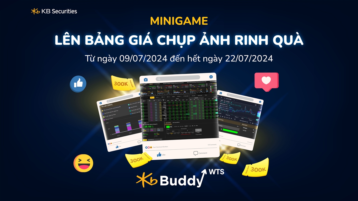 Cơ hội trúng quà tặng đến 300k với KB Buddy WTS