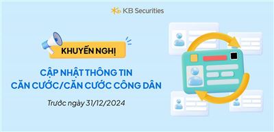 Thông báo cập nhật thông tin Căn cước/Căn cước công dân tuân thủ Luật Căn Cước 2023