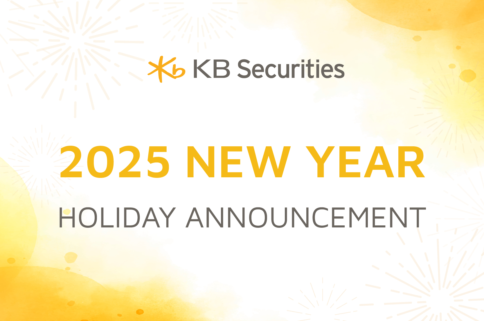 2025 New Year Holiday Annoucement