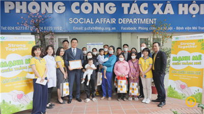 Chuyến thiện nguyện ý nghĩa của Công ty Chứng khoán KB Việt Nam tại Bệnh viện Nhi Trung trương