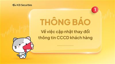 Thông báo về việc cập nhật thay đổi thông tin CCCD