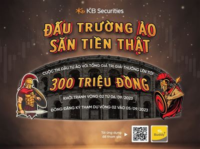 Chứng khoán KB Việt Nam mở cổng đăng ký vòng 2 cuộc thi “Đấu trường ảo – Săn tiền thật”