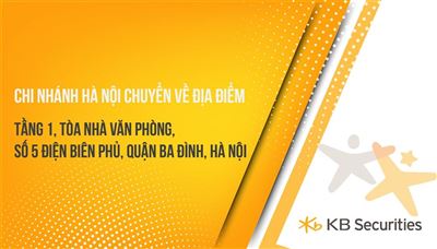 Thay đổi địa điểm Chi nhánh Hà Nội 