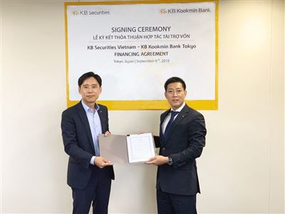 KBSV và Kookmin Bank Tokyo ký kết thỏa thuận tài trợ vốn