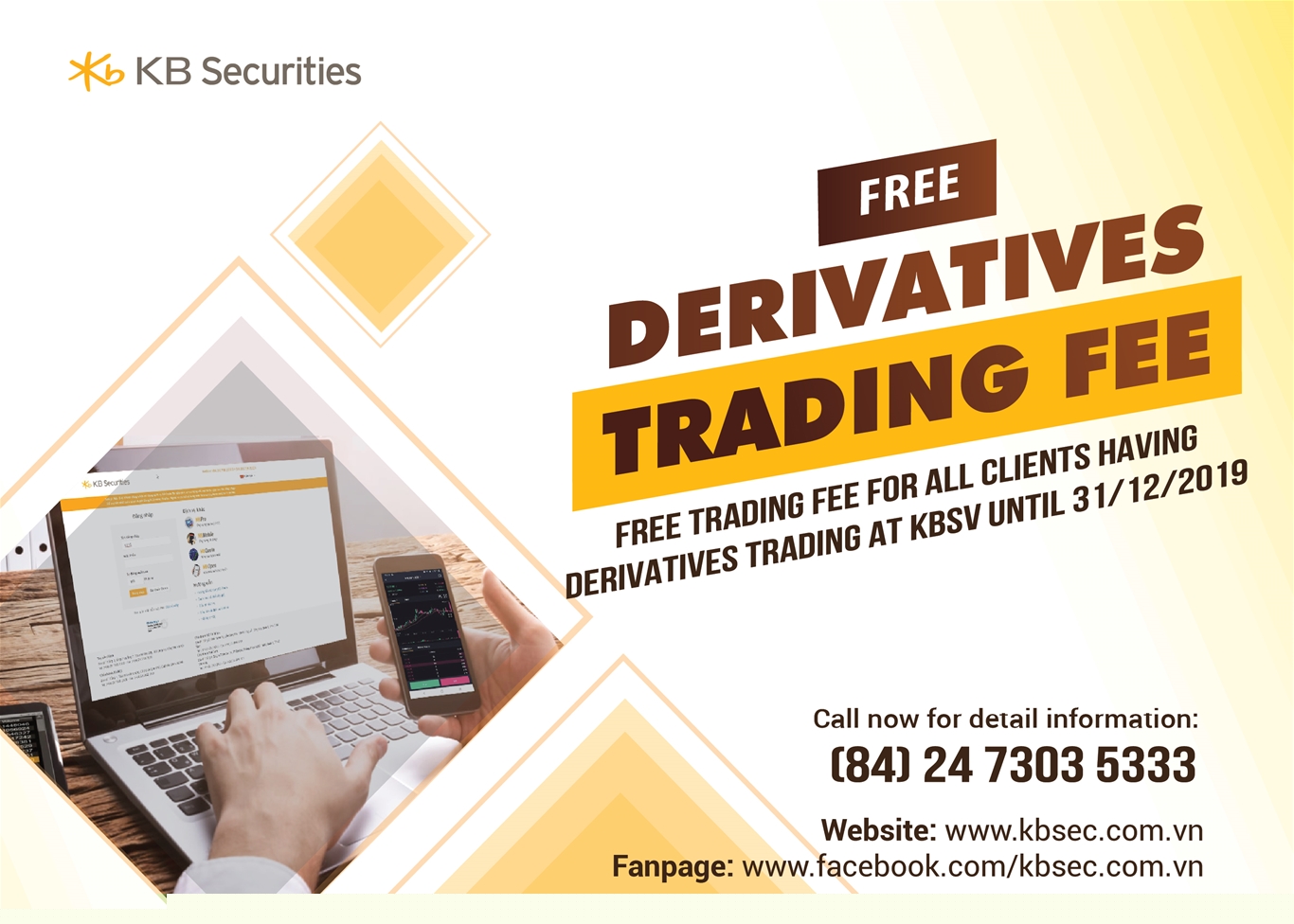Free derivatives trading fee at KBSV