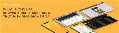 KBSV khuyến khích khách hàng thực hiện giao dịch từ xa