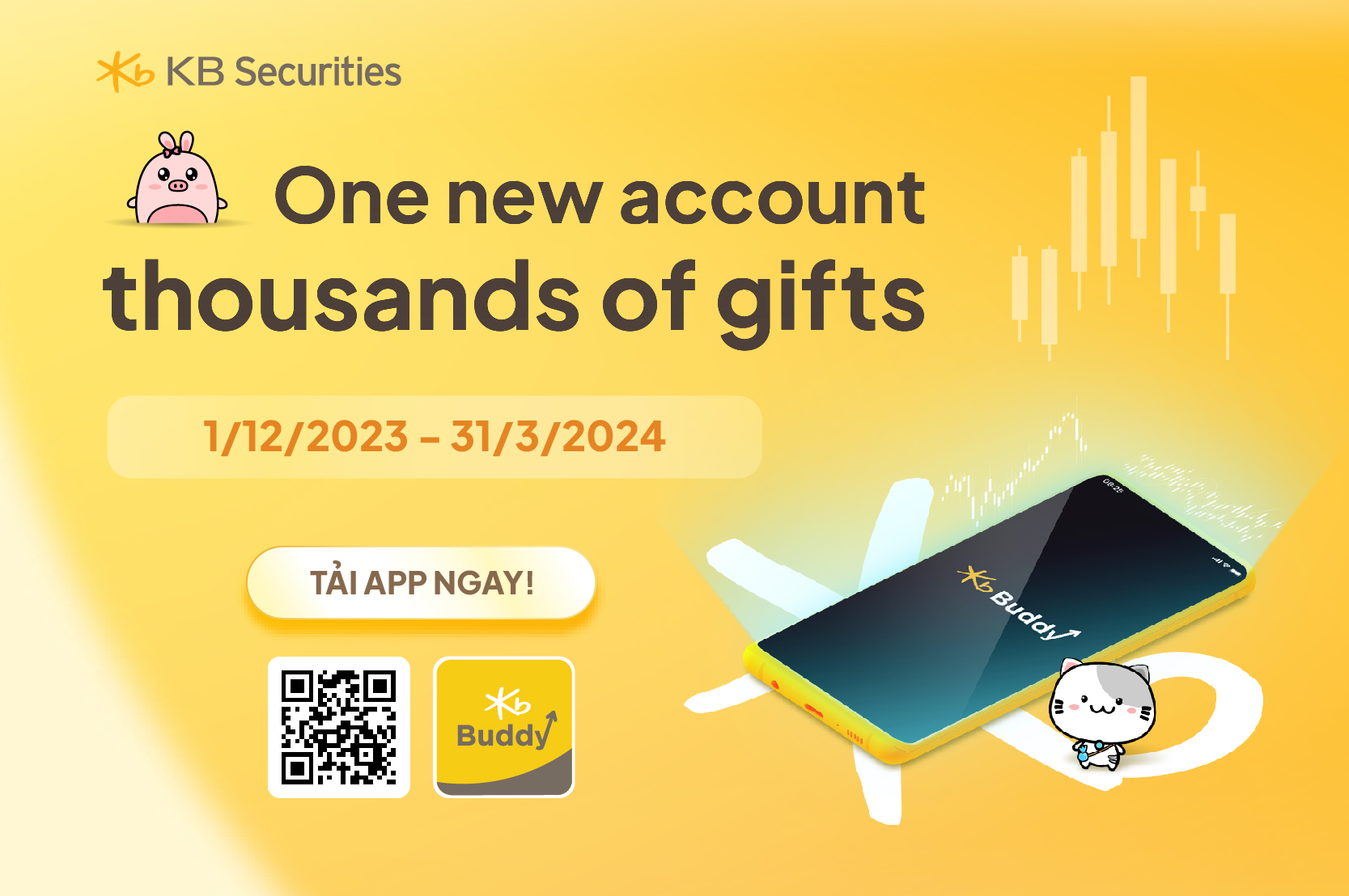 One new account, thousands of gifts. Download KB Buddy Pro now