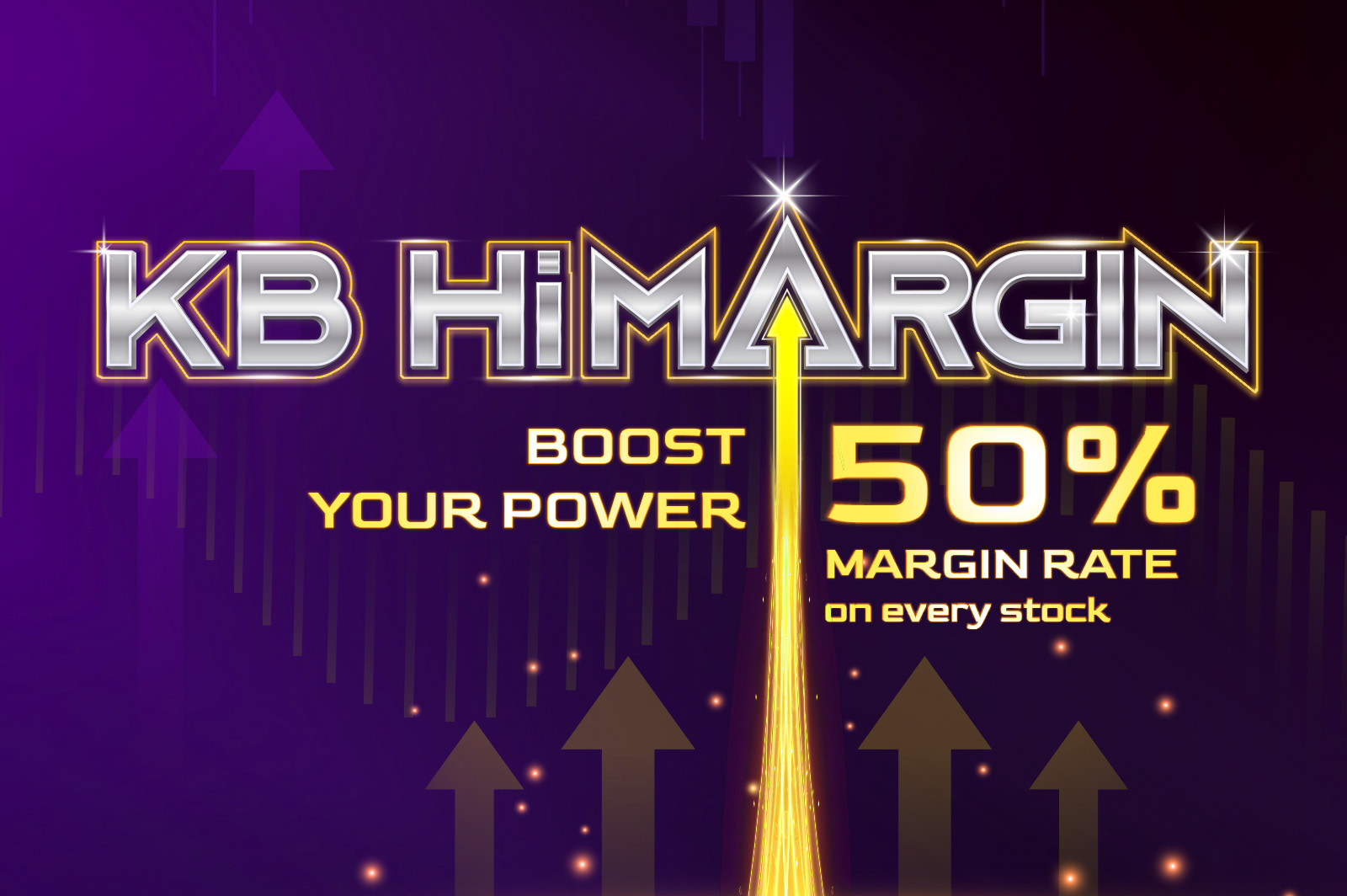  50% margin rate available for all stocks with KB HiMargin 