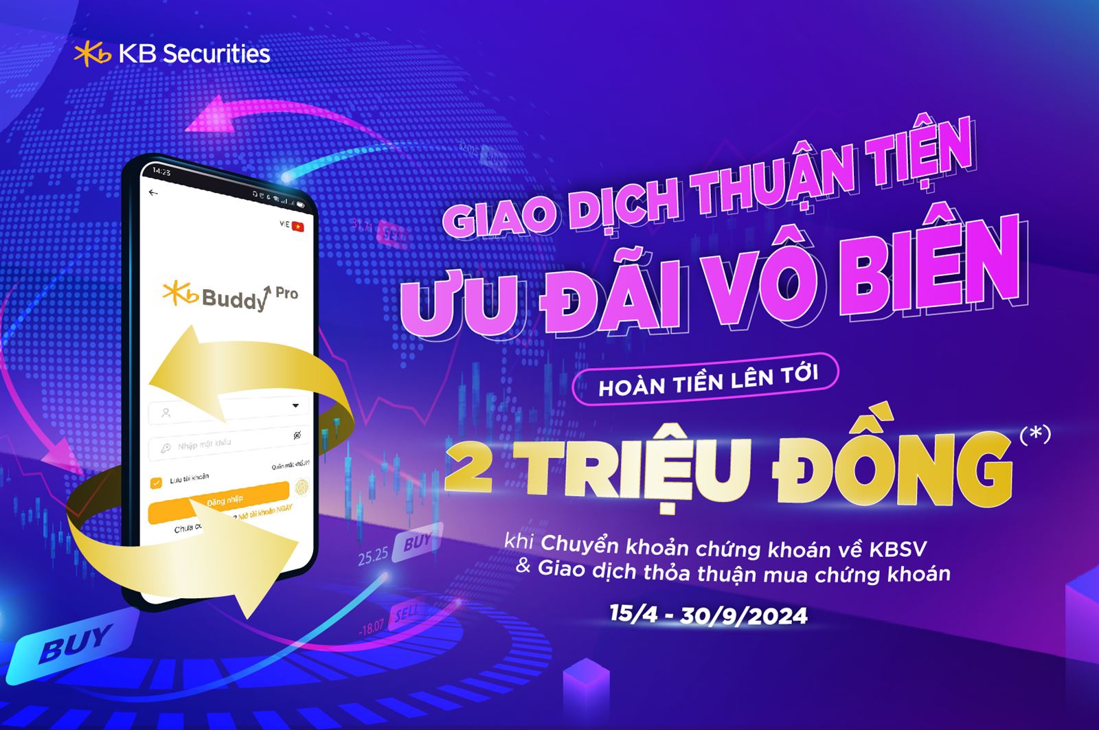 Giao dịch thuận tiện - Ưu đãi vô biên