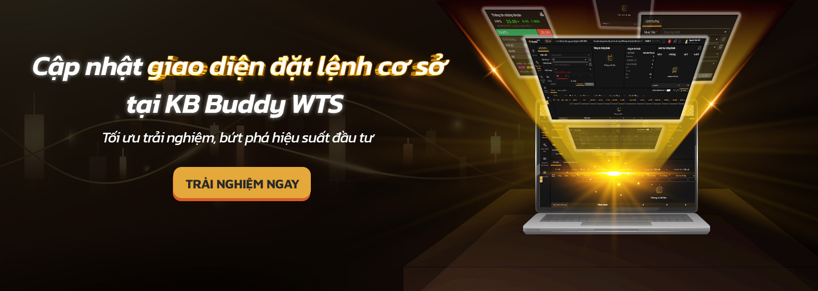 Cập nhật trang đặt lệnh cơ sở trên KB Buddy WTS