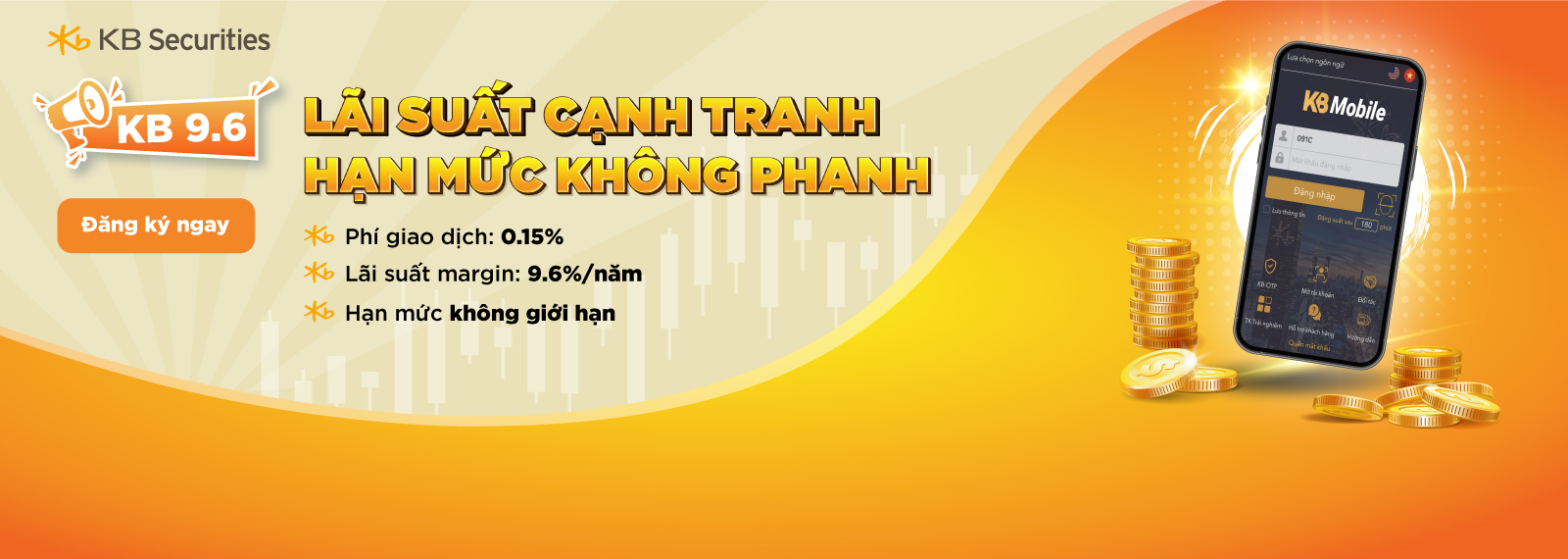 KB 9.6 – Lãi suất cạnh tranh, hạn mức không phanh
