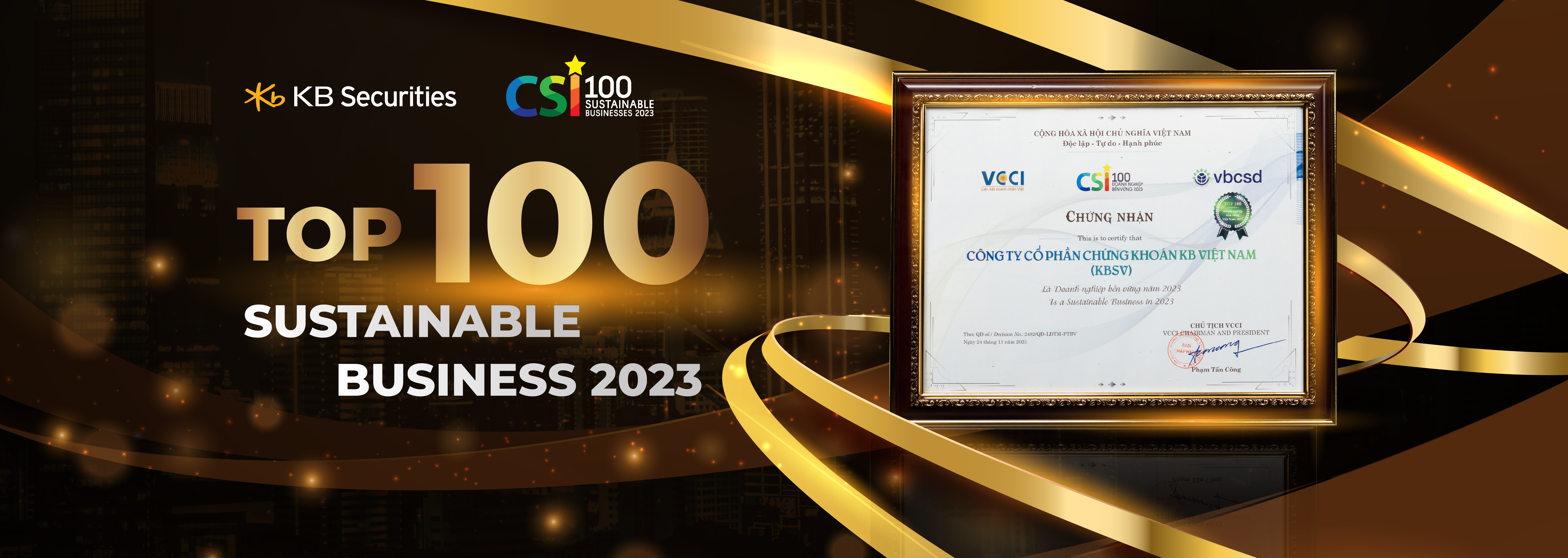 Top 100 sustainable business