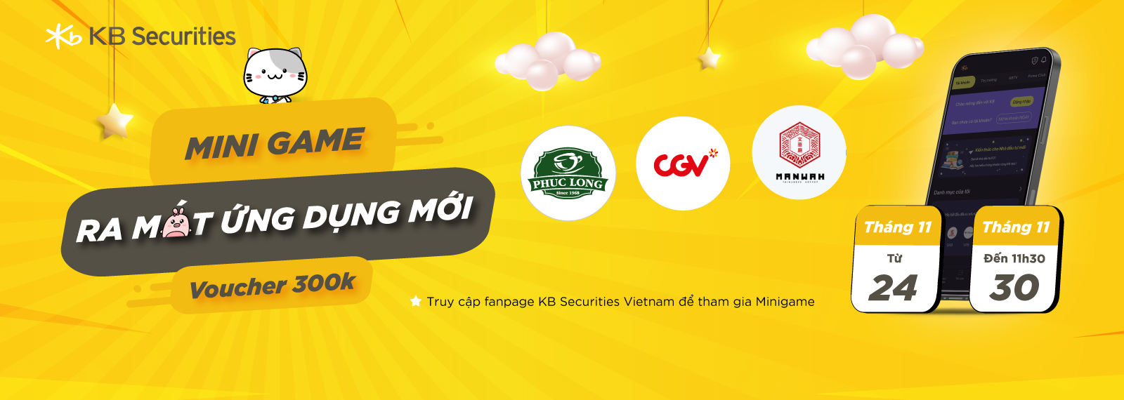 Minigame mừng ứng dụng mới